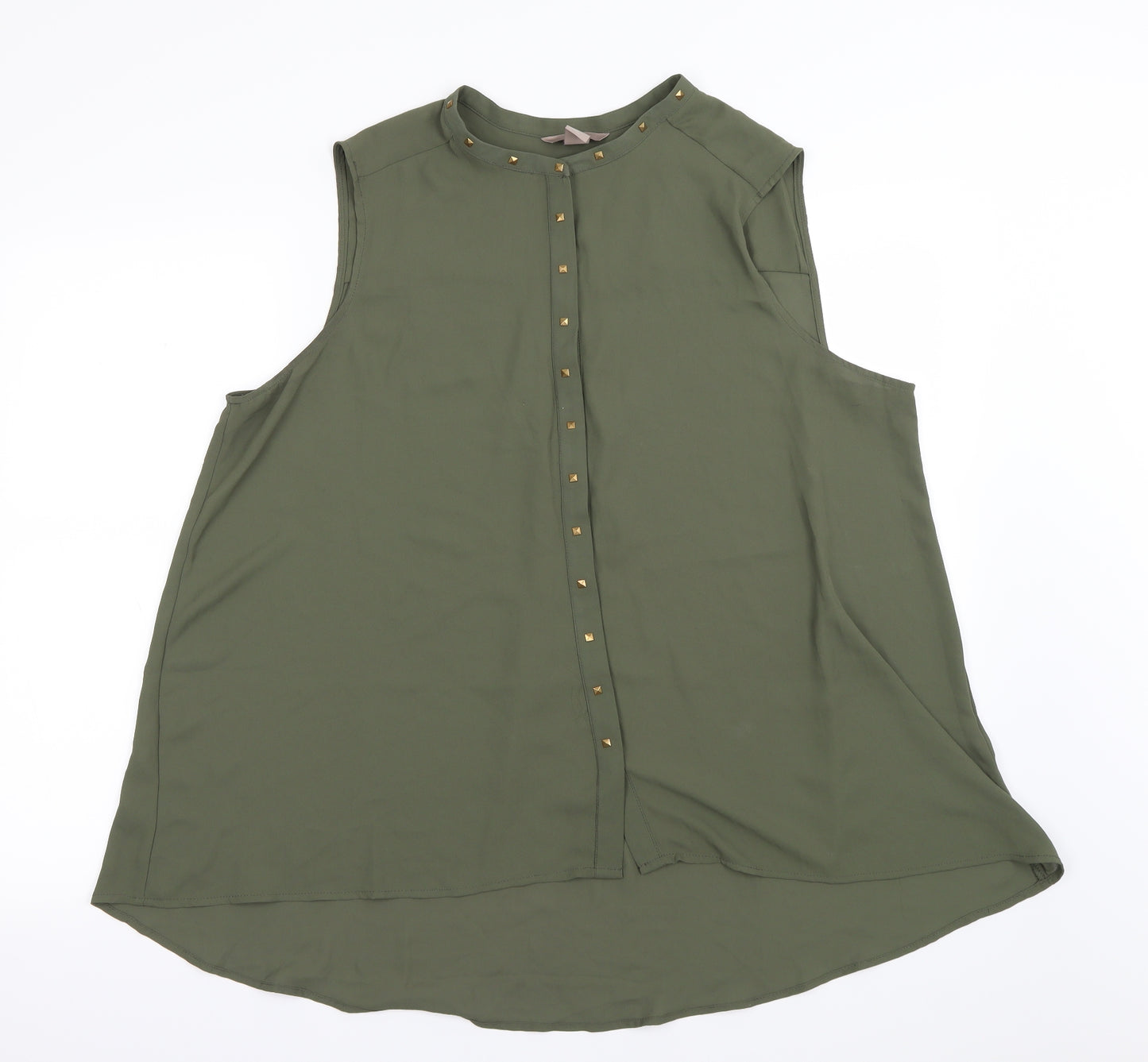 H&M Womens Green   Camisole Blouse Size 22