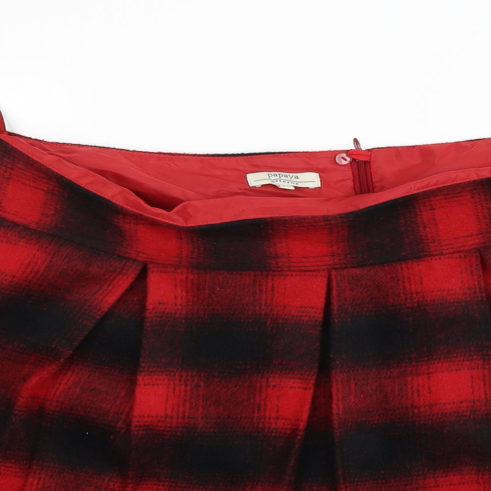 Papaya Womens Multicoloured Check  Mini  Size 20