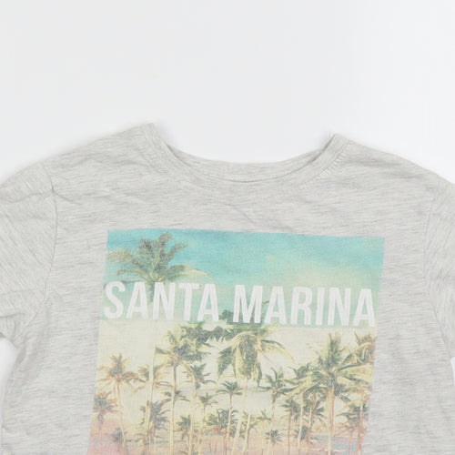 Primark Boys Grey   Basic T-Shirt Size 7-8 Years