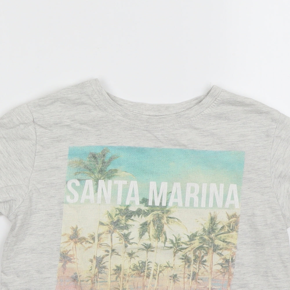 Primark Boys Grey   Basic T-Shirt Size 7-8 Years