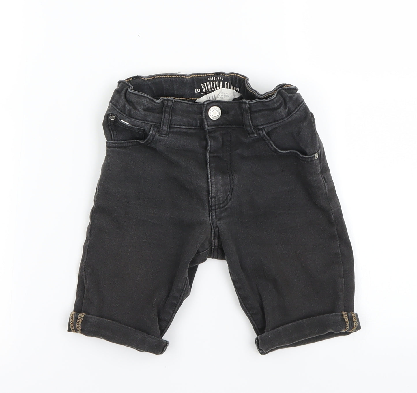 H&M Boys Black   Cargo Shorts Size 6-7 Years