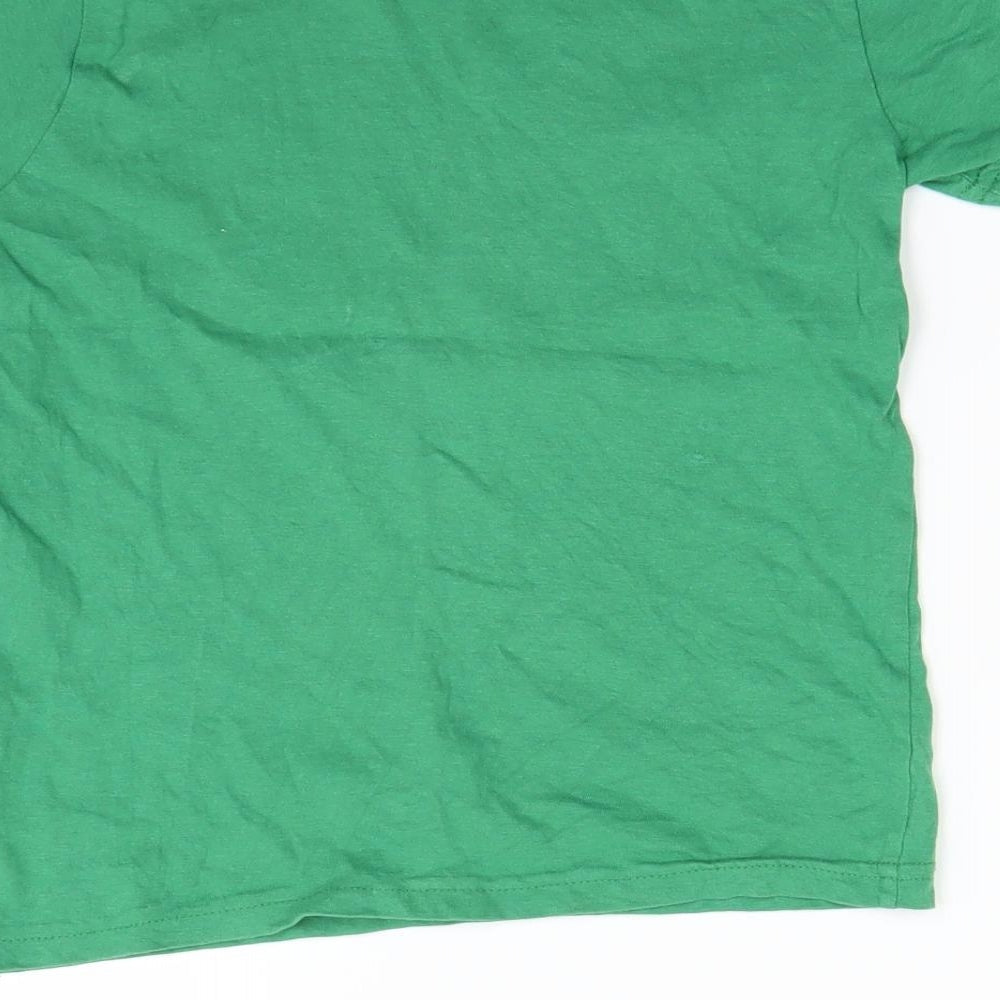Primark Boys Green   Basic T-Shirt Size 7-8 Years