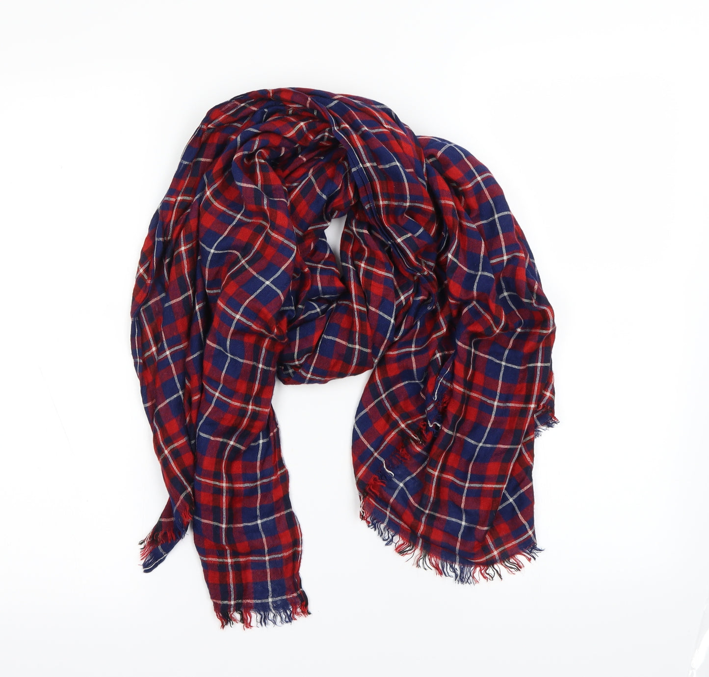 Preworn Unisex Multicoloured Check   Scarf