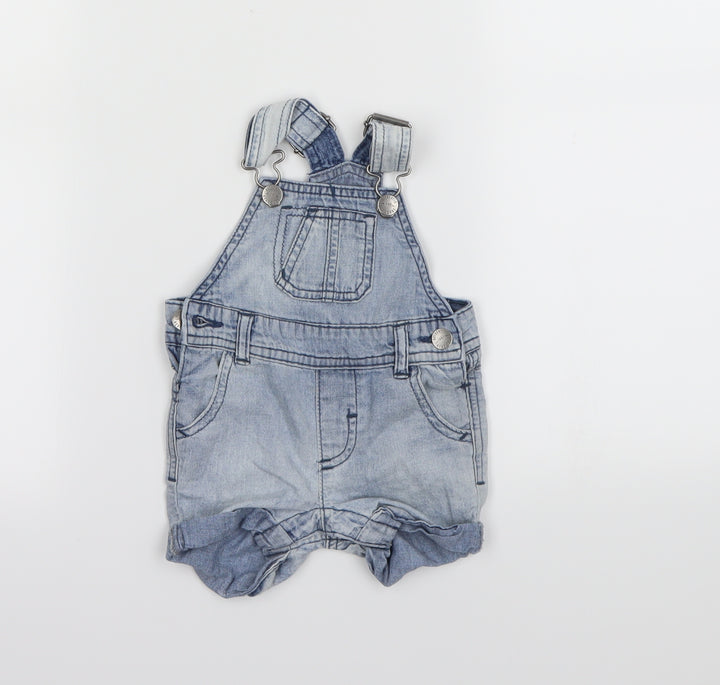 Next   Blue   Dungaree One-Piece Size 3-6 Months