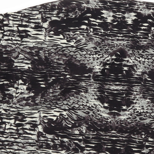 Topshop Womens Black Animal Print  Jacket  Size 8