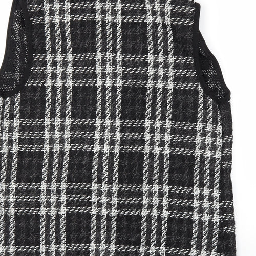Apricot Womens Black Check  Jacket Waistcoat Size S