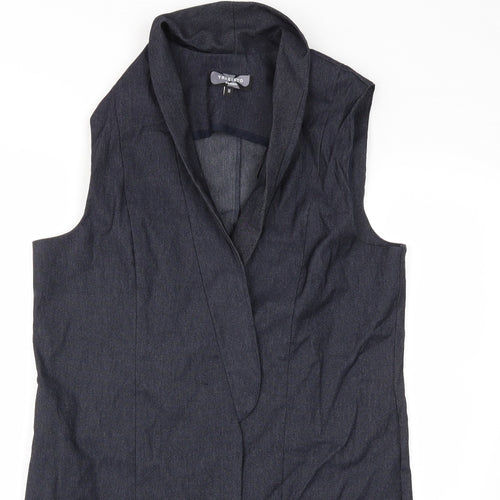 triesito Womens Blue   Jacket Waistcoat Size 14