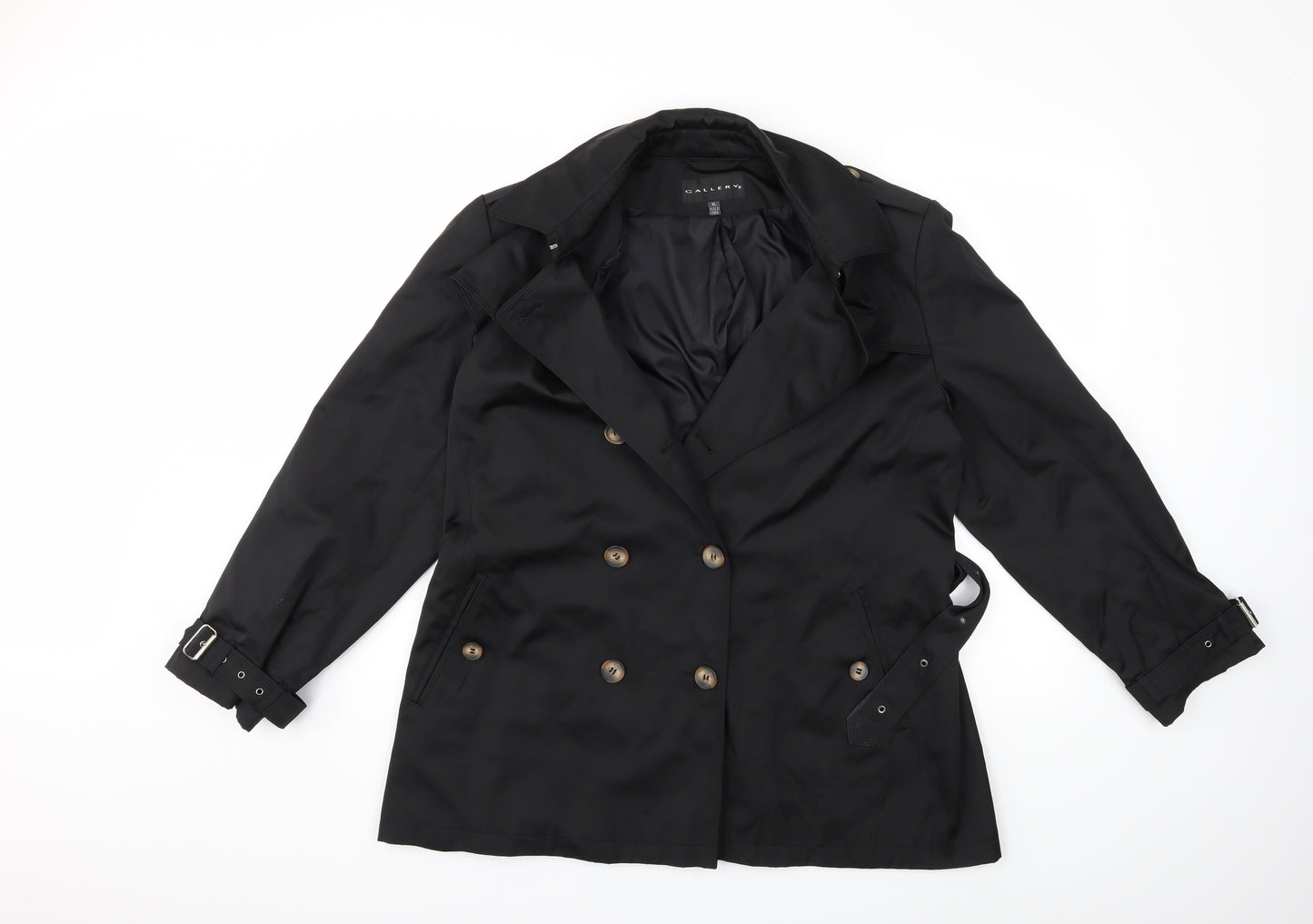 Gallery Womens Black   Jacket Coat Size XL