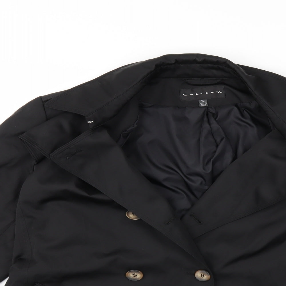 Gallery Womens Black   Jacket Coat Size XL