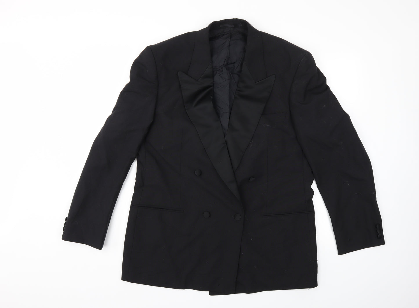 Preworn Mens Black   Jacket Suit Jacket Size 40
