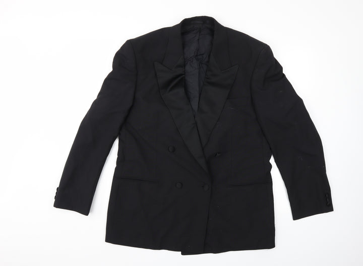 Preworn Mens Black   Jacket Suit Jacket Size 40