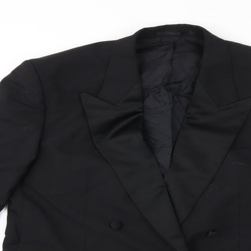 Preworn Mens Black   Jacket Suit Jacket Size 40