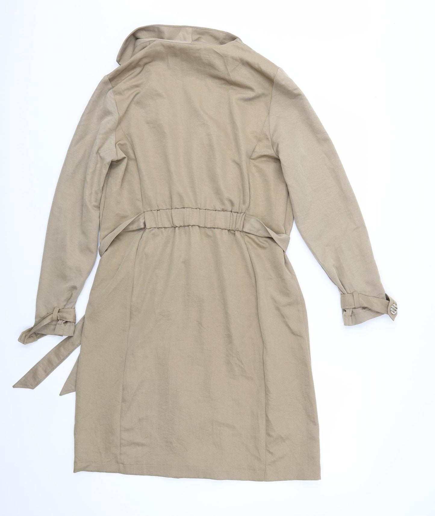 Primark Womens Beige   Overcoat Coat Size 14