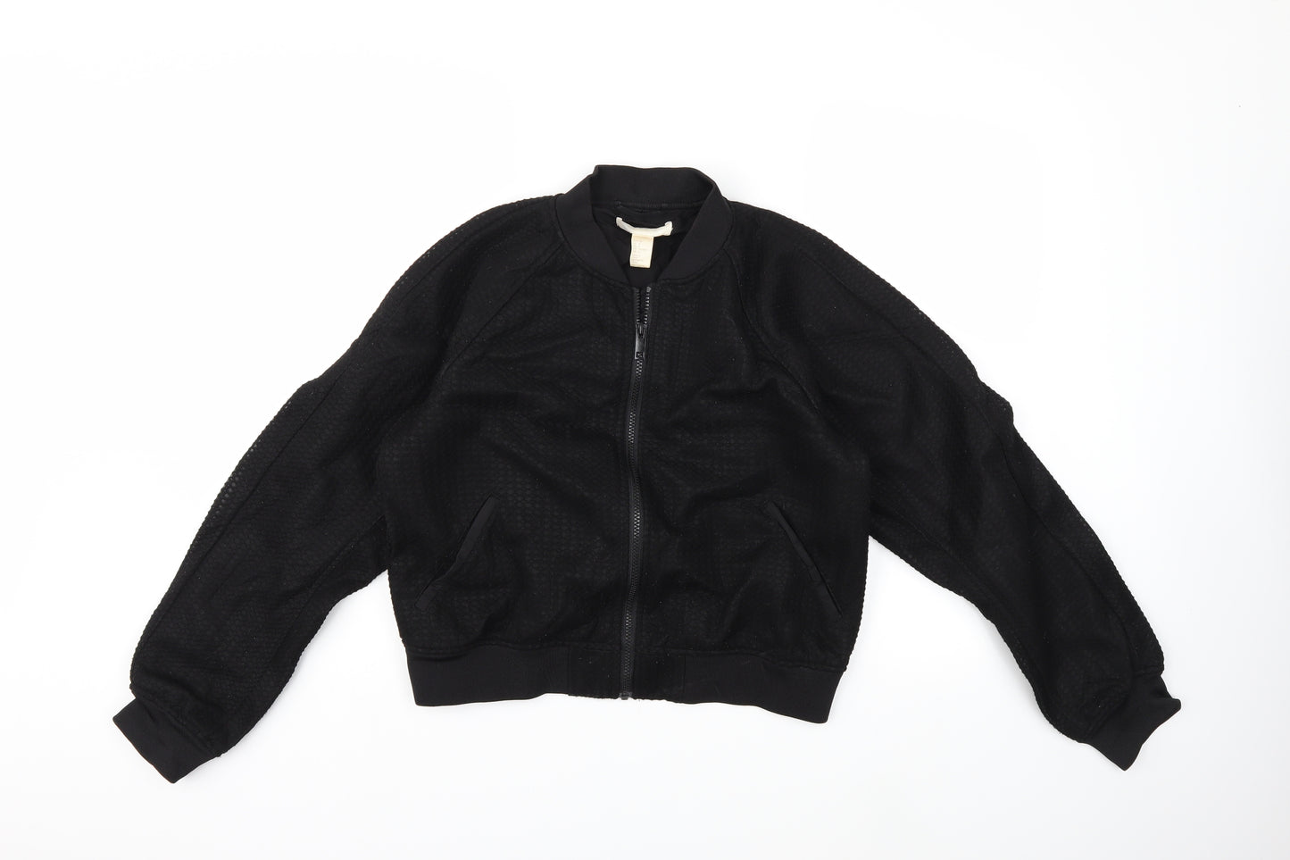 H&M Womens Beige   Bomber Jacket Coat Size 10