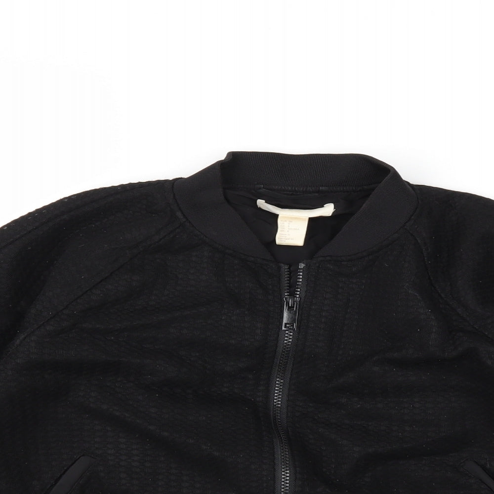H&M Womens Beige   Bomber Jacket Coat Size 10