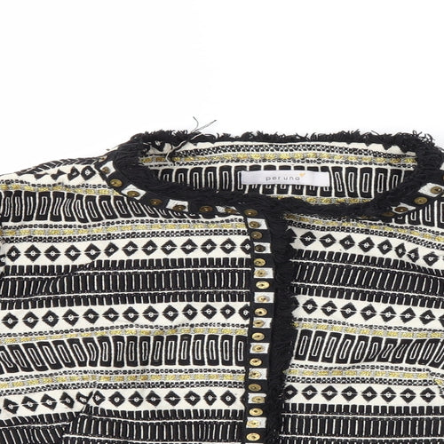 Per Una Womens Black Striped  Jacket  Size 8