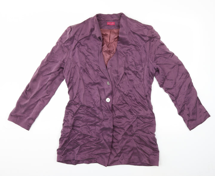 Richards Womens Purple Jacket Size 14