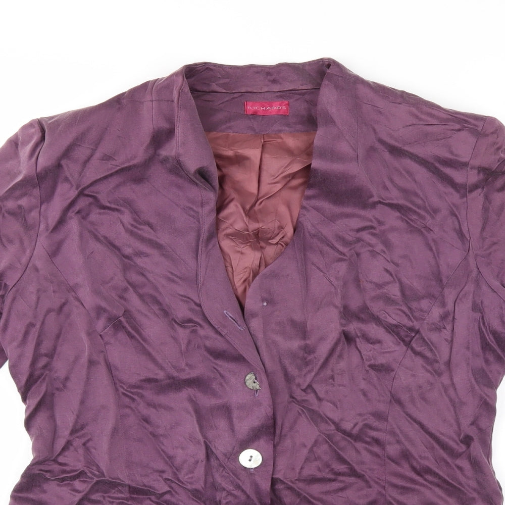 Richards Womens Purple   Jacket  Size 14