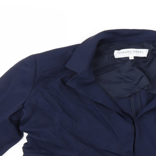 Gerard Darel Womens Blue   Jacket Coat Size 10