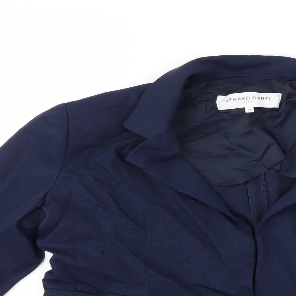 Gerard Darel Womens Blue   Jacket Coat Size 10