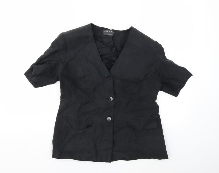 Alex & Co Womens Black Jacket Blazer Size 12