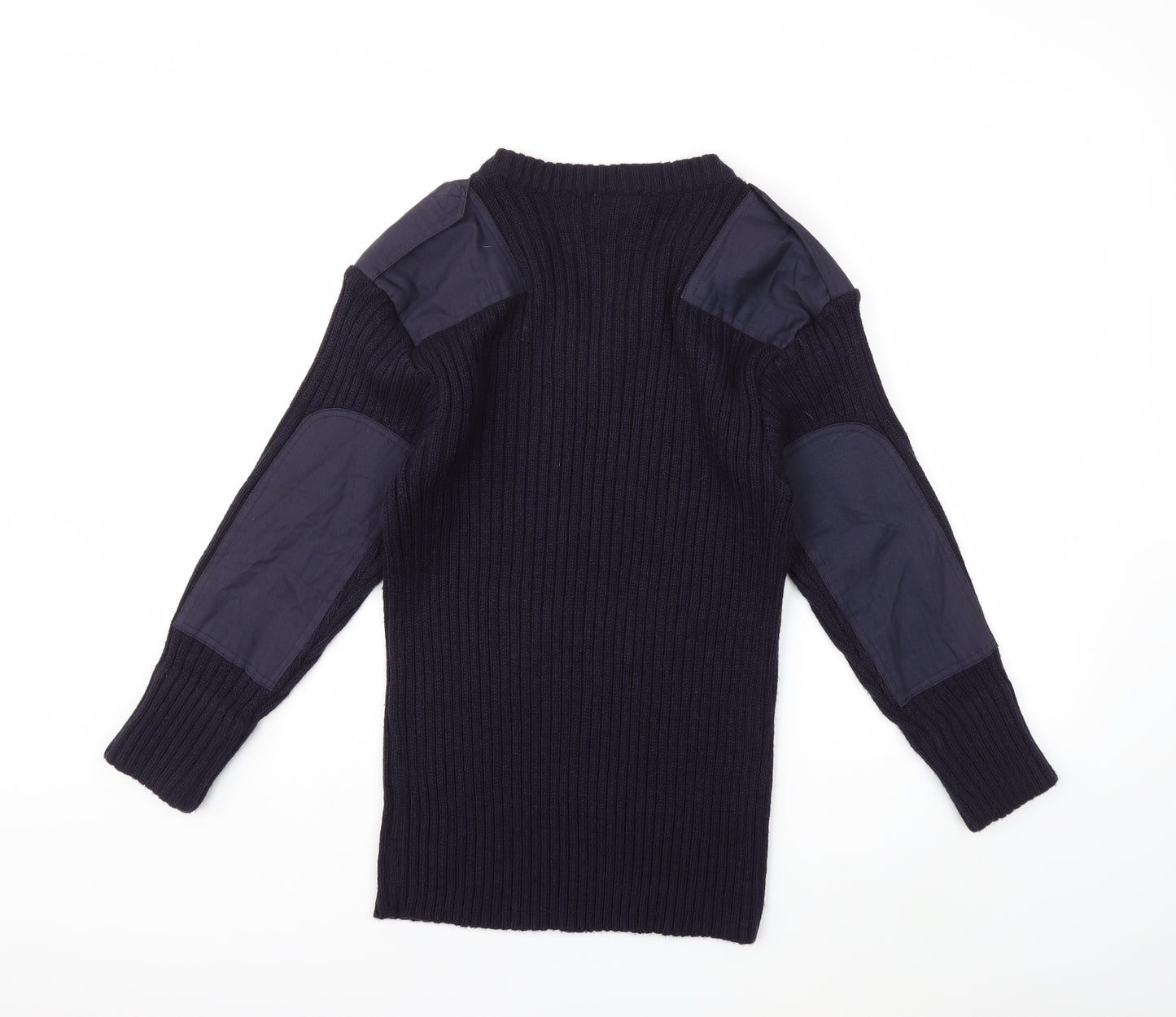 Blue Castle Womens Blue  Knit Pullover Jumper Size S
