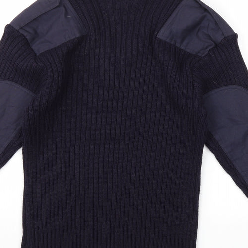 Blue Castle Womens Blue  Knit Pullover Jumper Size S