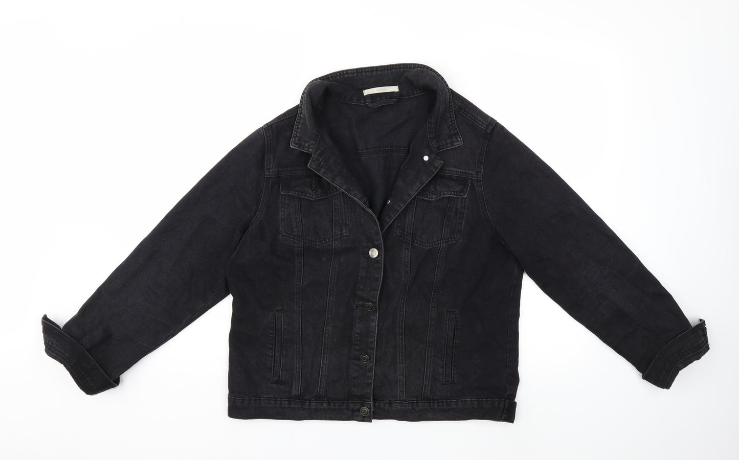 George Womens Black  Denim Jacket  Size 16
