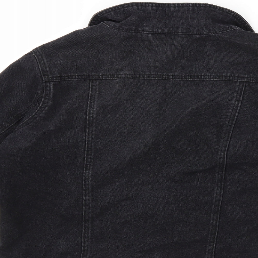 George Womens Black  Denim Jacket  Size 16
