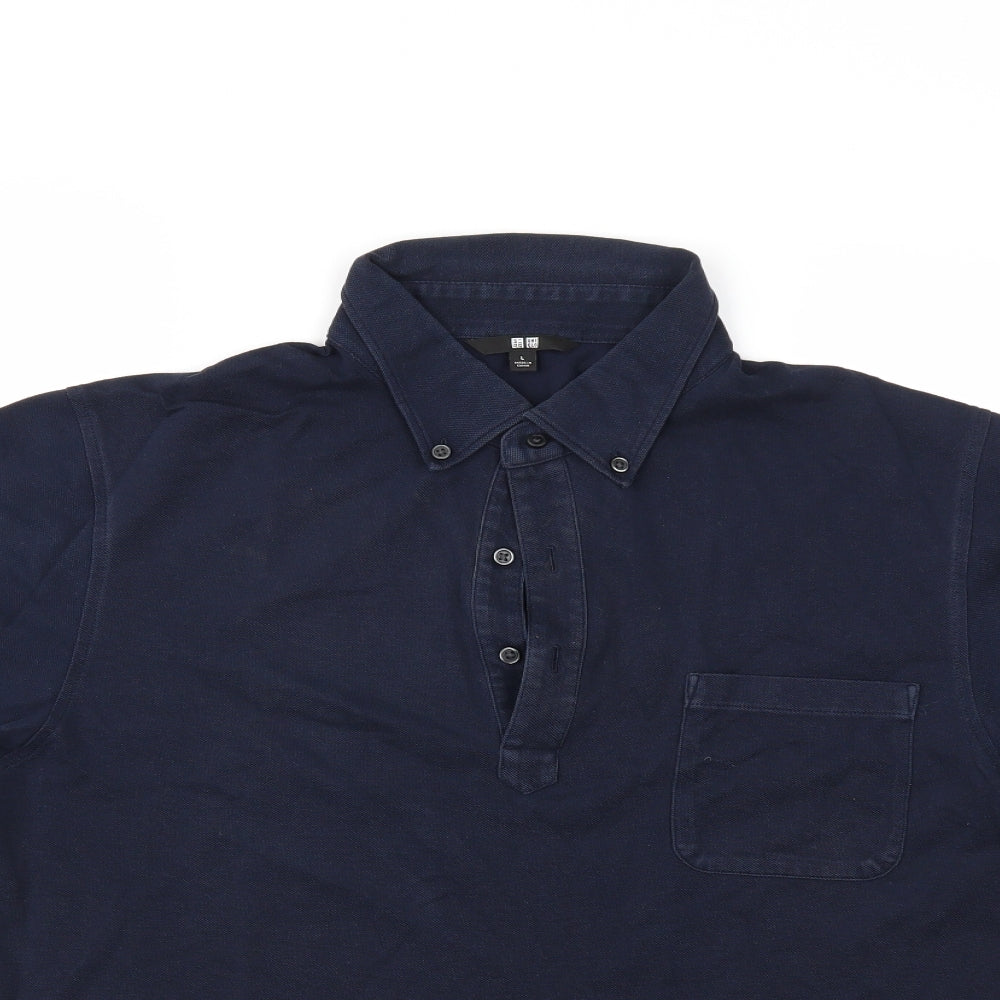 Uniqlo Mens Blue    Polo Size L