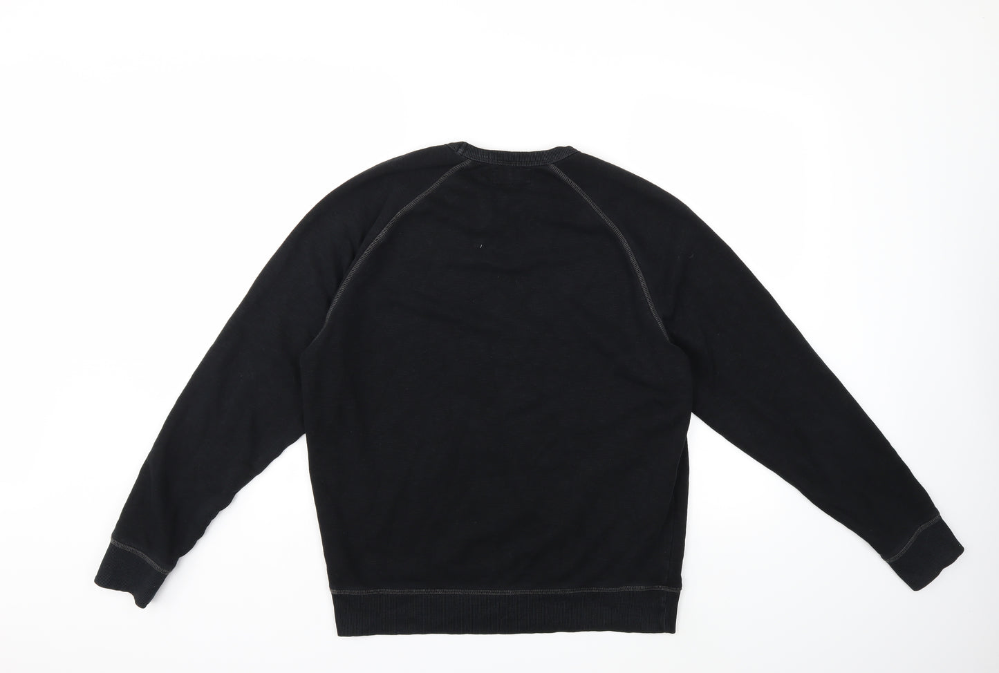 TU Mens Black   Pullover Sweatshirt Size M