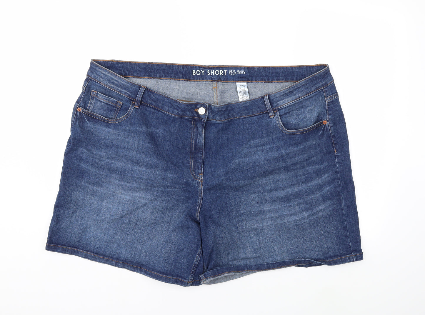 NEXT Womens Blue  Denim Cut-Off Shorts Size 26