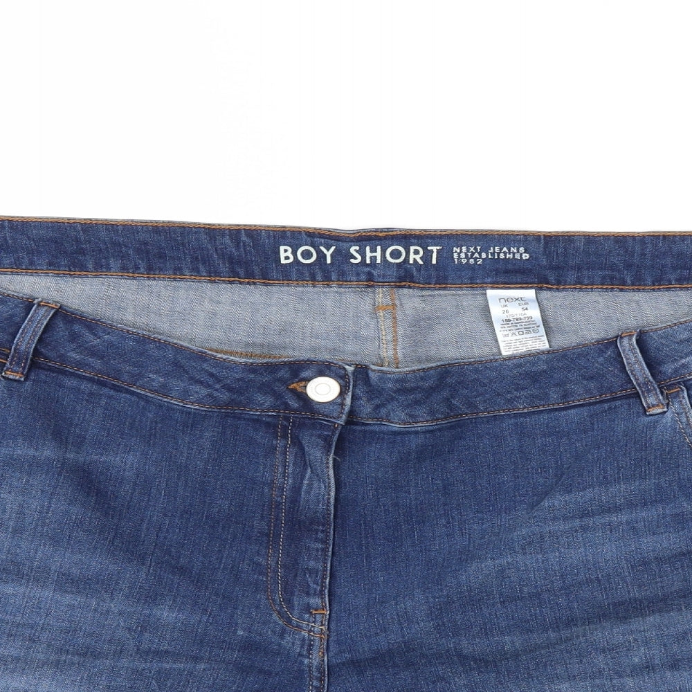 NEXT Womens Blue  Denim Cut-Off Shorts Size 26