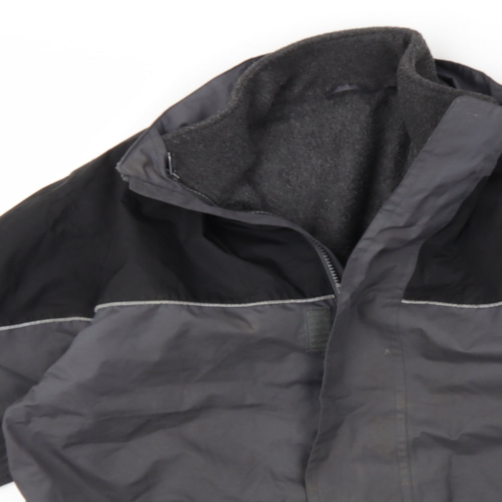 Preworn Boys Grey   Rain Coat Coat Size 13 Years
