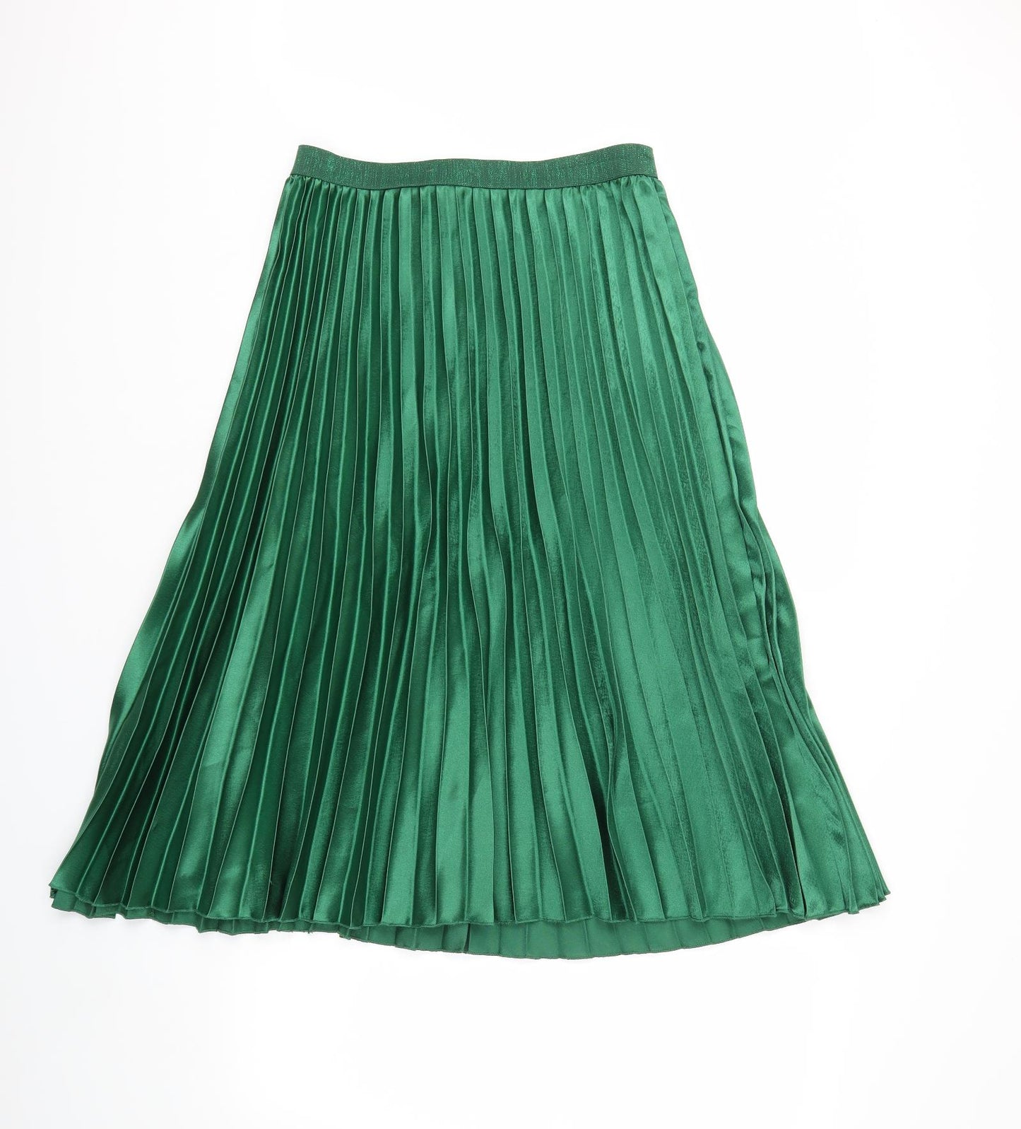 Primark Womens Green   Pleated Skirt Size 14