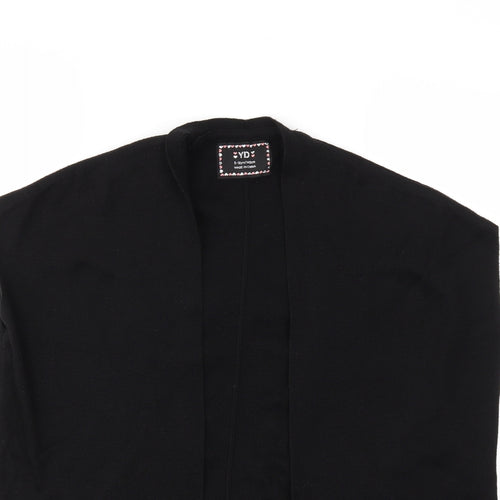 Young Dimension Girls Black  Knit Cardigan Jumper Size 9-10 Years