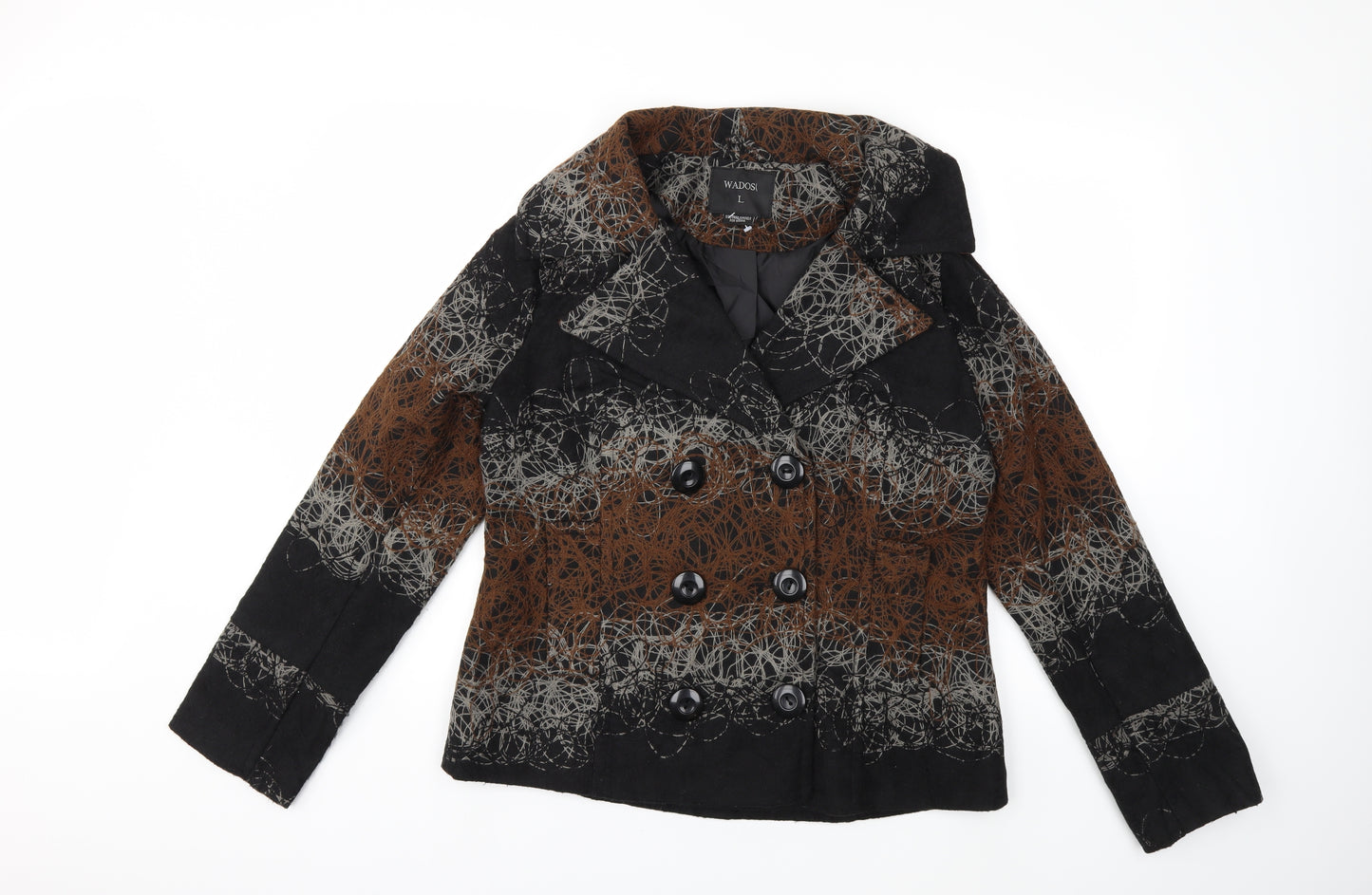 WADOS Womens Black   Jacket Coat Size L