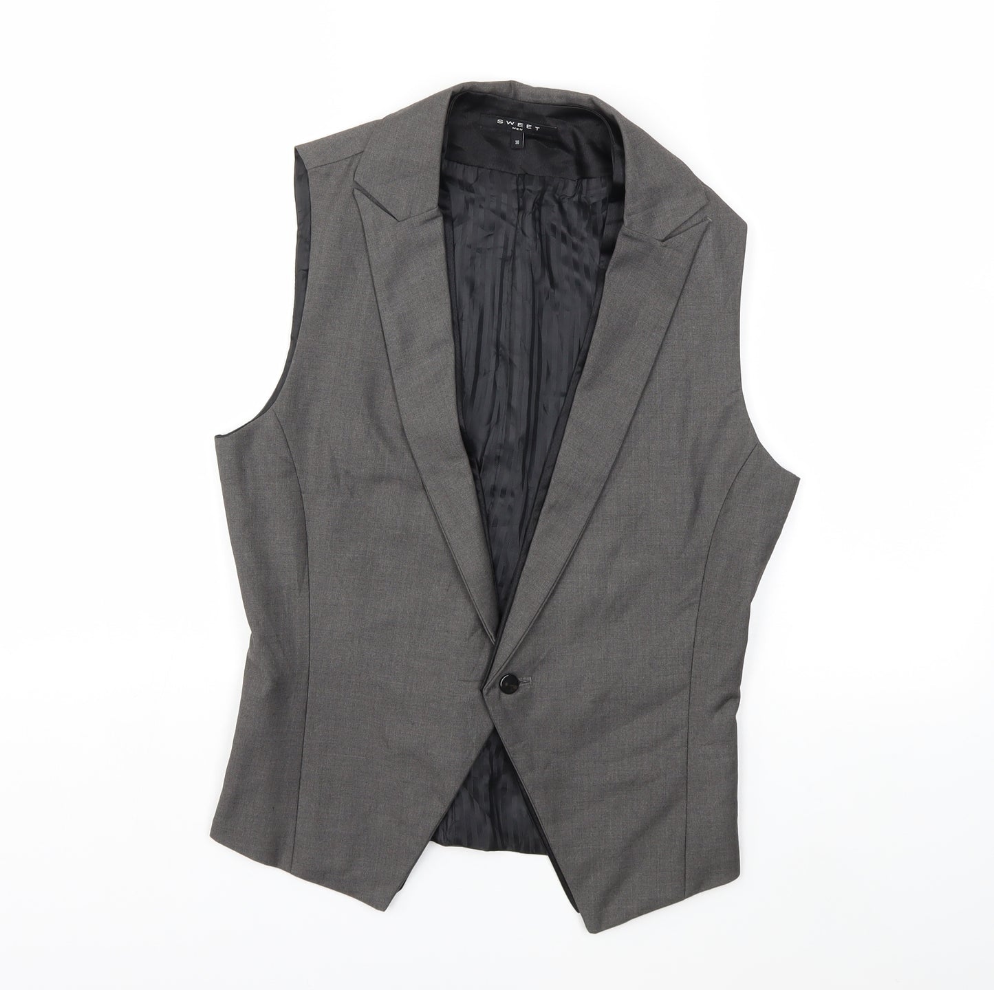 SWEET Mens Grey   Jacket Suit Waistcoat Size 50