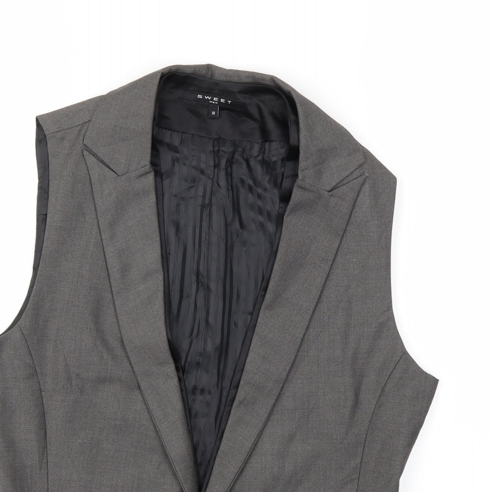 SWEET Mens Grey   Jacket Suit Waistcoat Size 50