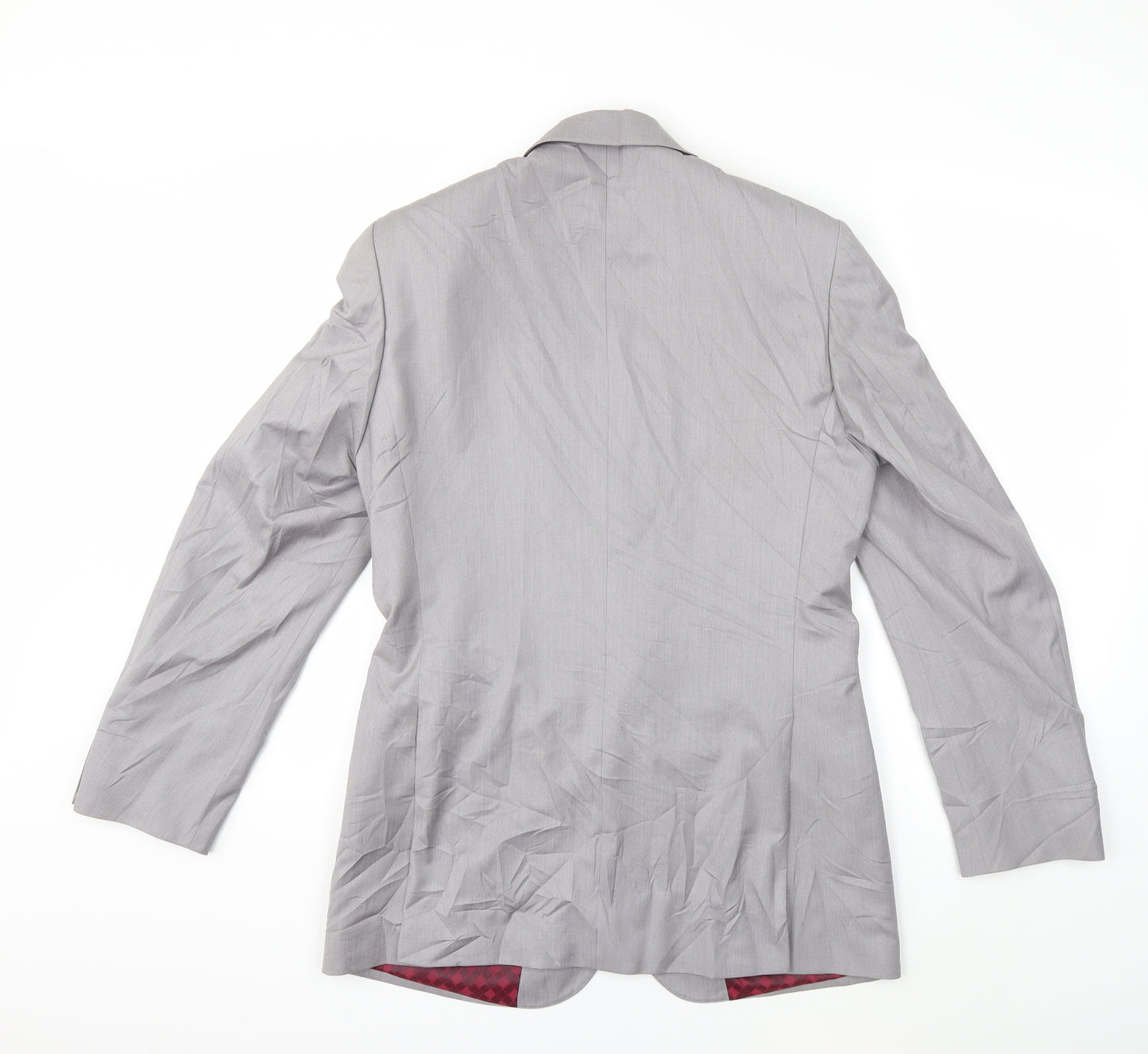 Preworn Mens Grey   Jacket Suit Jacket Size 38