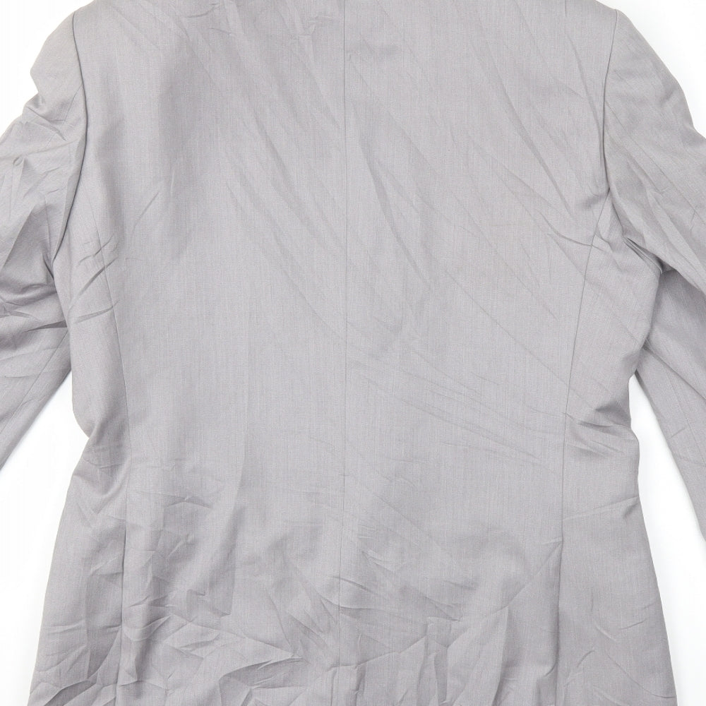 Preworn Mens Grey   Jacket Suit Jacket Size 38