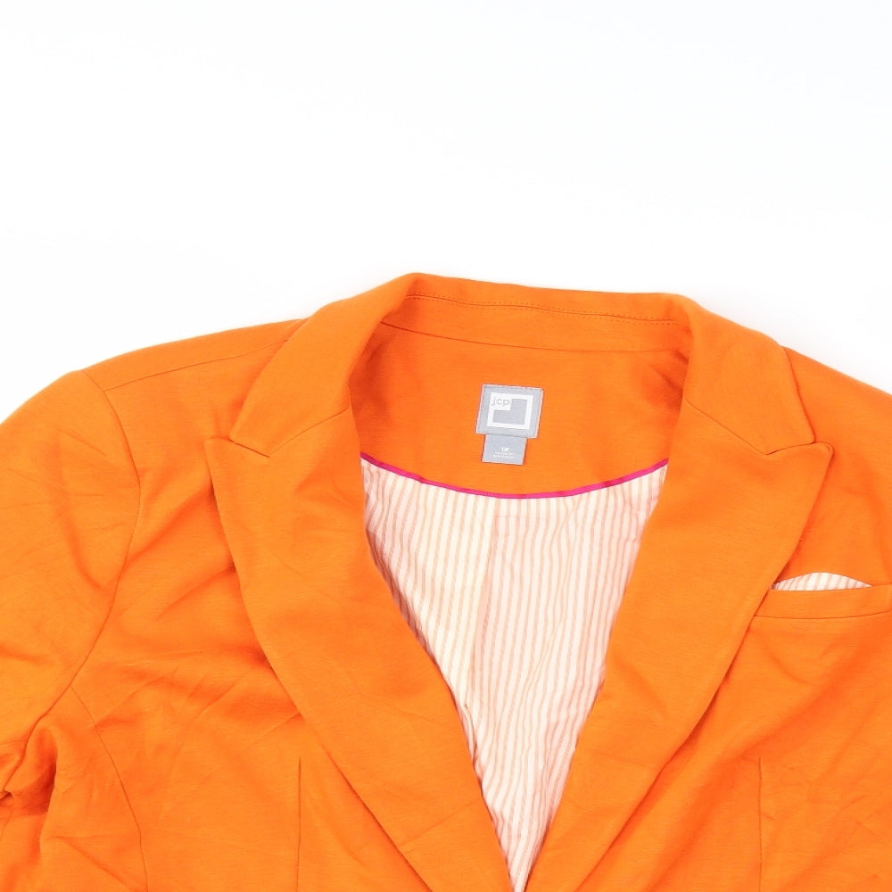 jcp Womens Orange   Jacket Blazer Size XL