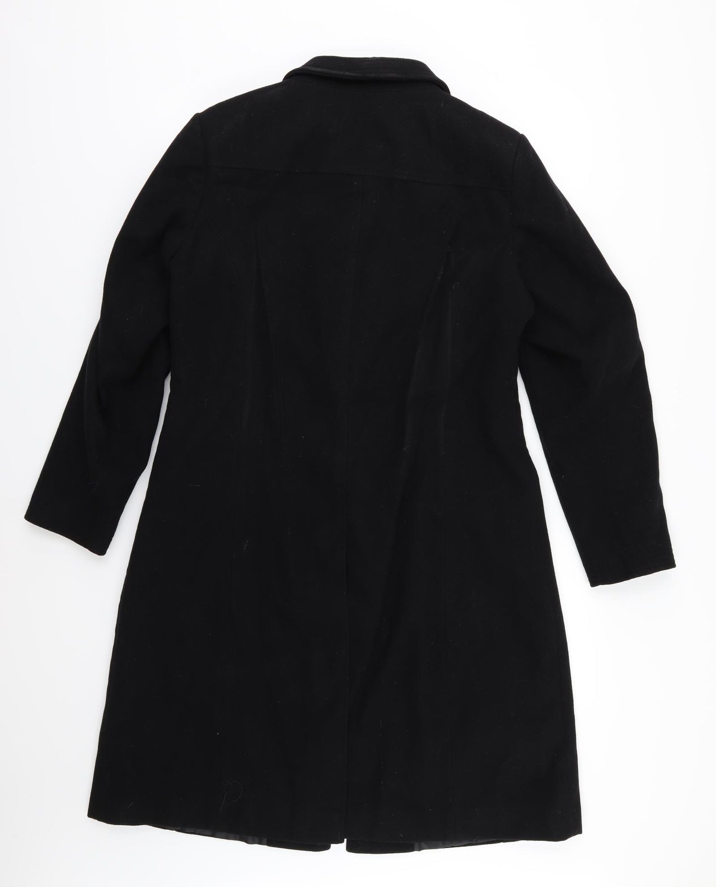 Simply Be Womens Black   Overcoat Coat Size 14