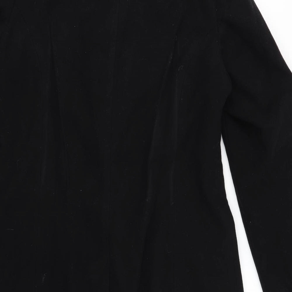 Simply Be Womens Black   Overcoat Coat Size 14