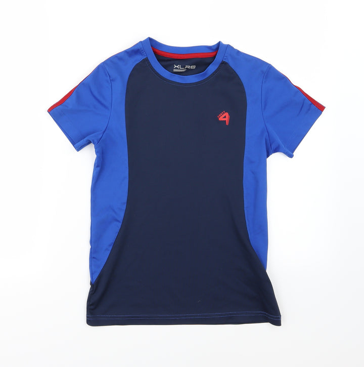 Forty4 Boys Blue Basic T-Shirt Size 10-11 Years