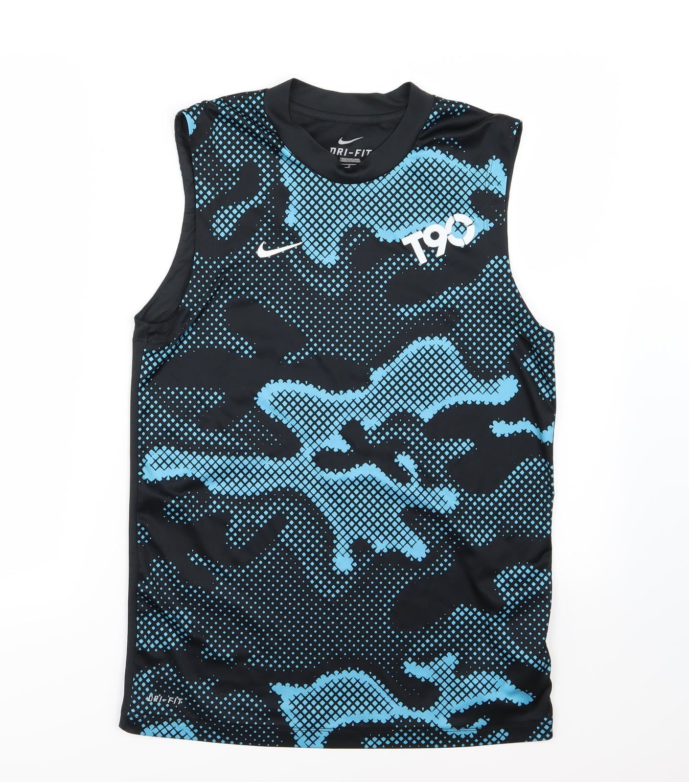 Nike Mens Blue Camouflage  Basic Tank Size S