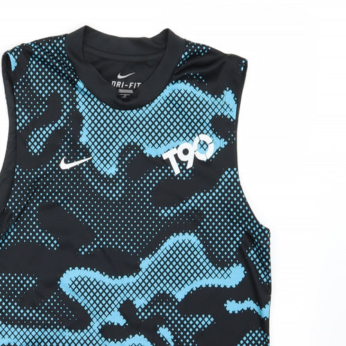 Nike Mens Blue Camouflage  Basic Tank Size S