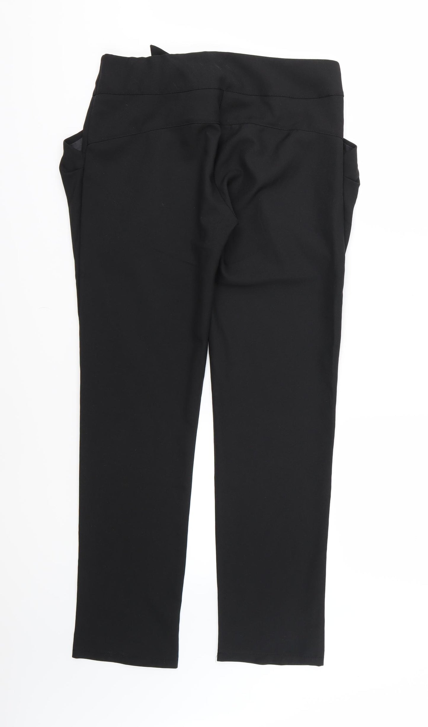 Preworn Womens Black  Rayon Trousers  Size 31 in L29 in