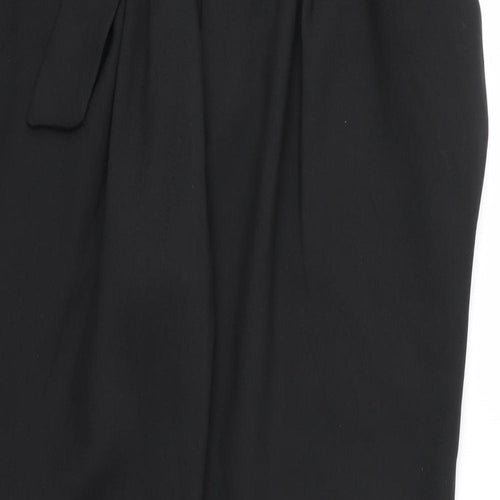 Preworn Womens Black  Rayon Trousers  Size 31 in L29 in