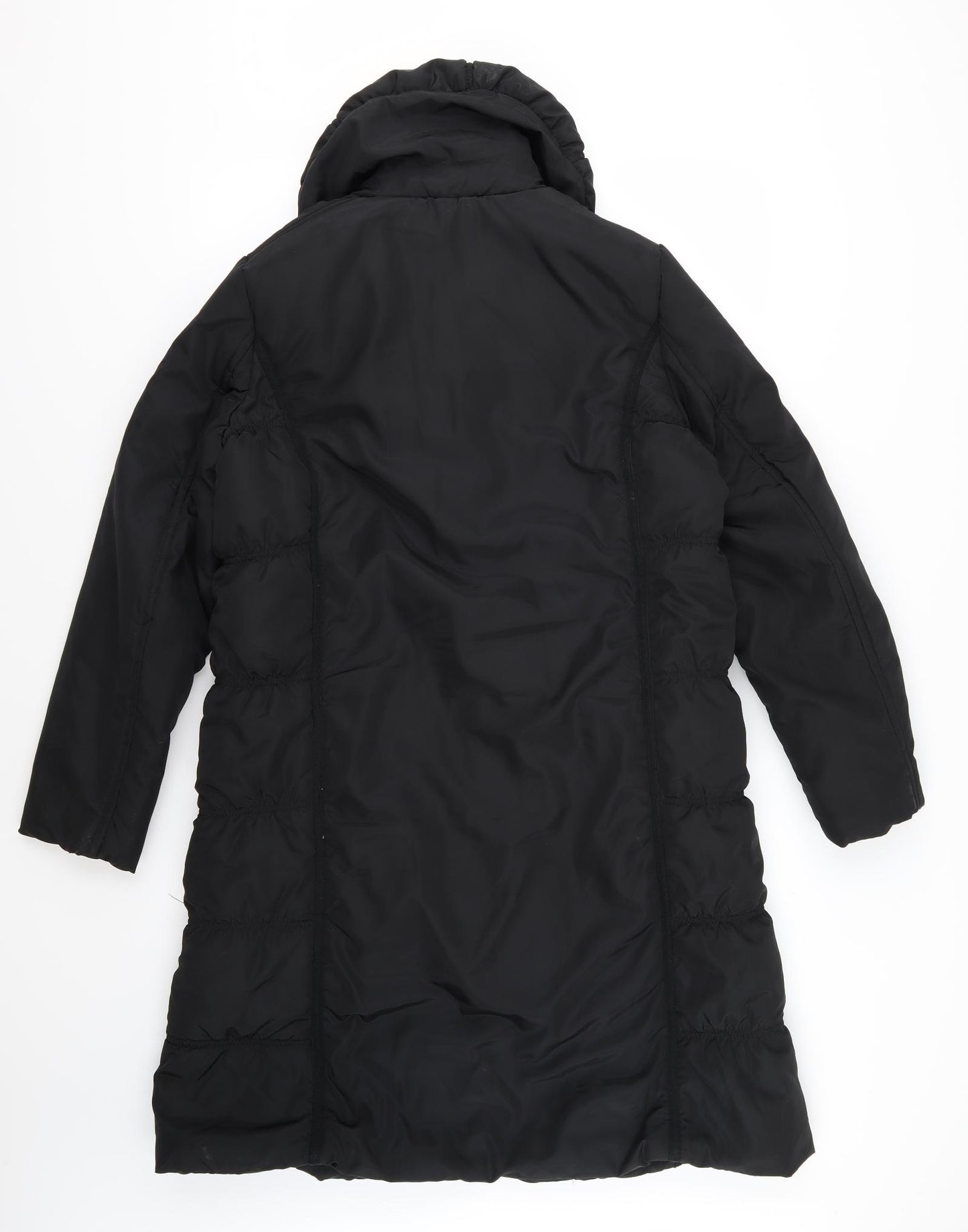 Damart Womens Black   Overcoat Coat Size 10
